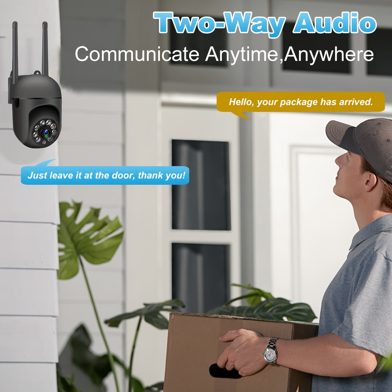 360  Wireless Camera Outdoor -WiFi Night Vision Cam HD 1080P 
Home Security System