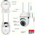 360  Wireless Camera Outdoor -WiFi Night Vision Cam HD 1080P 
Home Security System